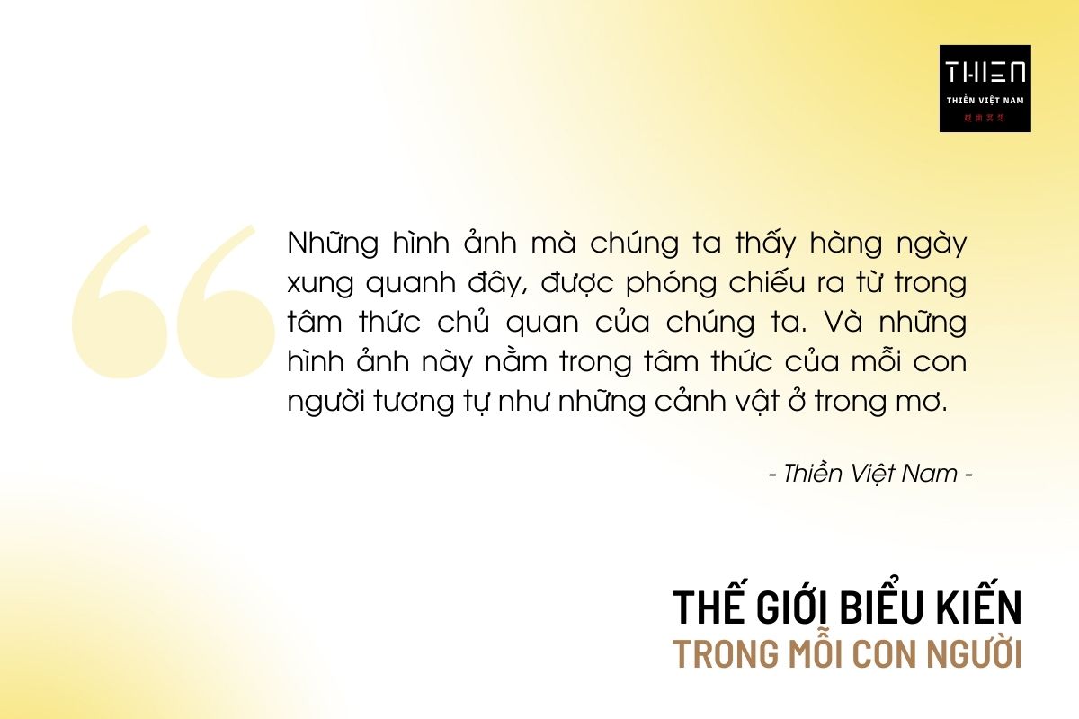 Hình ảnh chúng ta thấy đều do tâm thức chúng ta phóng chiếu và ở trong chúng ta