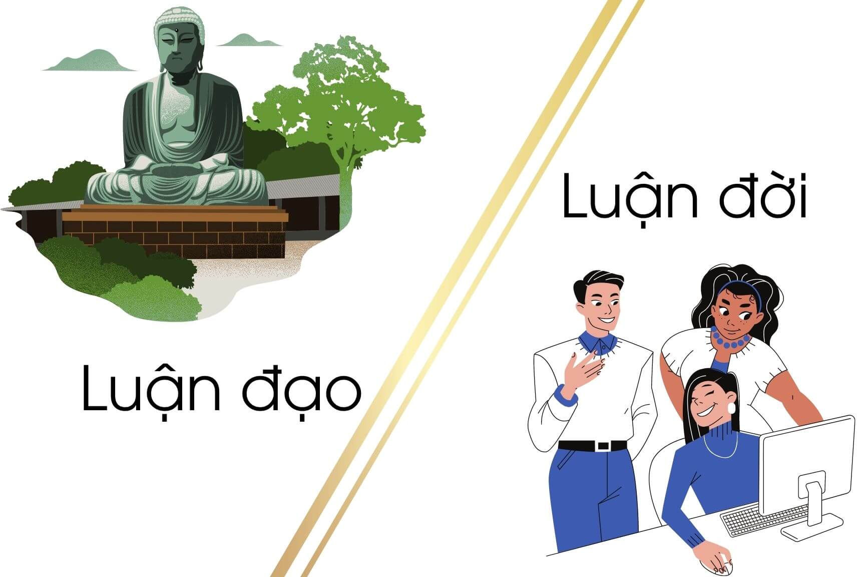 Bài thơ: Luận Đạo & Luận đời