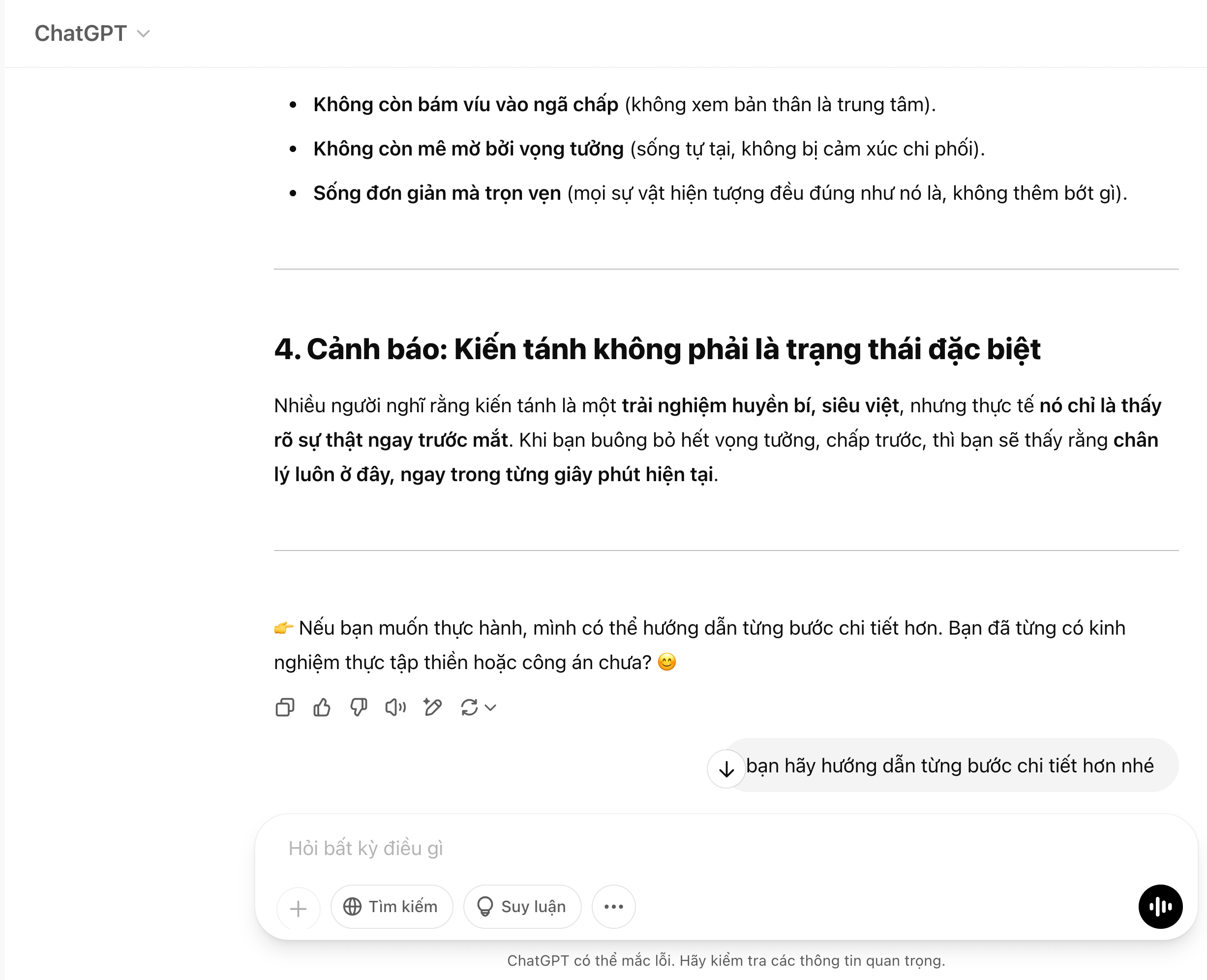 ChatGPT dạy Thiền