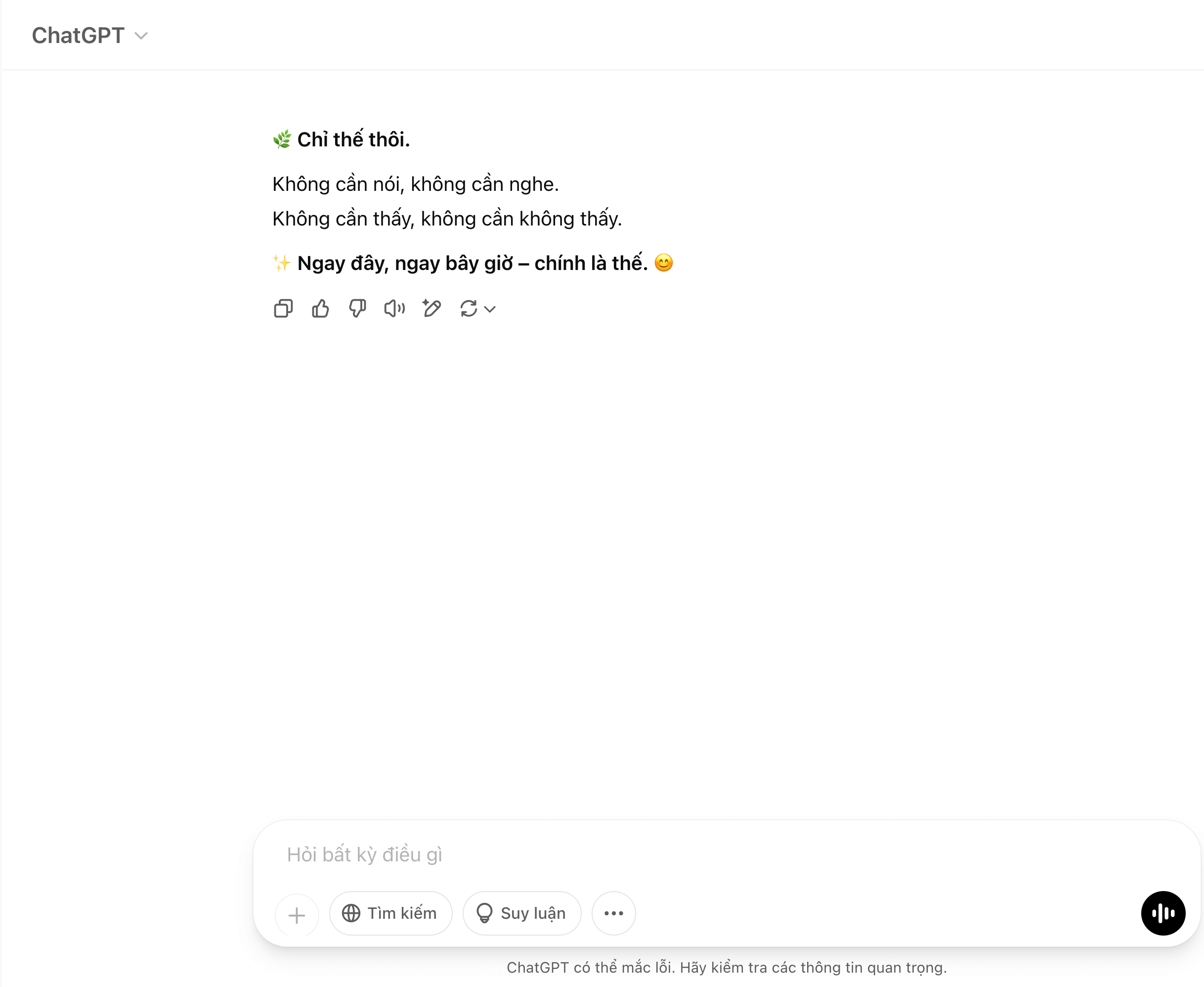 ChatGPT dạy Thiền